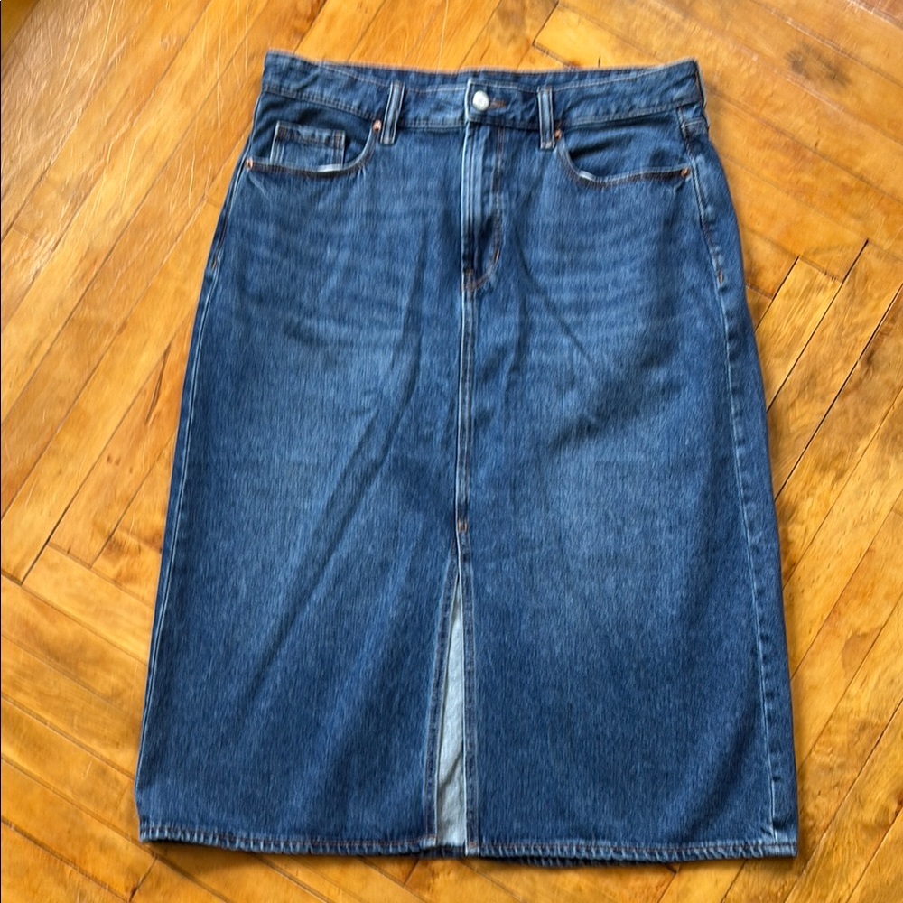 Old Navy Denim Skirt with Slit